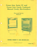 National Vendors Crown Line Series Candy Cupboard Parts and Service Manual (246 Pages)