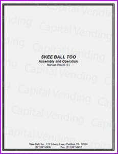 Skee Ball Too assembly and operation (50 pages)