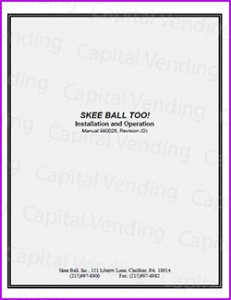 Skee ball Too Installation and operation (54 pages)