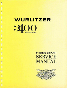 Wurlitzer 3400 Service Manual (114 Pages)