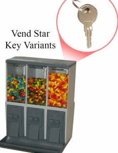 Vend Star Keys - You Select Code from Drop Down Menu