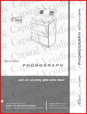 Rowe model Phonograph (13 pages)