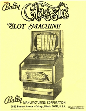 Bally Classic Slot machine (43 pages)