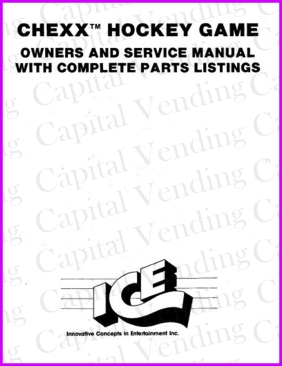 ICE Chexx Hockey Game Service Manual