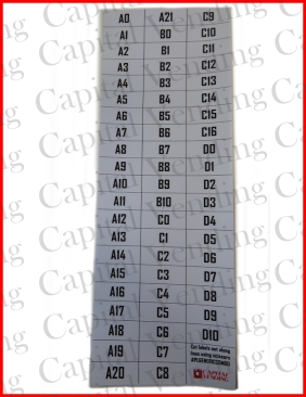 Decal Sheet for Combo Machines - Fits Models GO-380, Purco Office Deli, FEH-B12, 1-800 Vending, R...