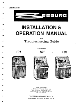 Models 101 161 201 Installation Operation Manual and troubelshoot (88 Pages)