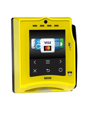 Nayax VPOS Touch Credit Card Reader with Integrated Telemeter - EMV Contactless, Chip card, and N...