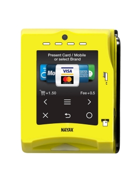 Nayax VPOS Touch Credit Card Reader with Integrated Telemeter - EMV Contactless, Chip card, and N...