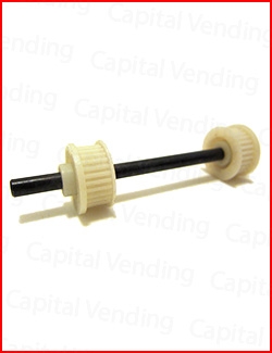 Rowe CBA2 Upper Shaft & Pully - White Plastic