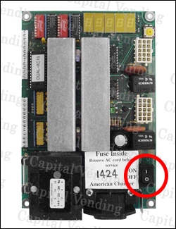 Switch - On/Off for American Changer Board