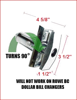 Rowe 4900, 5900, 6800, 7800 Snack 90 Degree Turn Handle