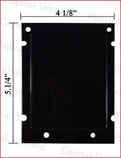 Metal Plate to Fill Hole if Validator or Card Reader is Removed