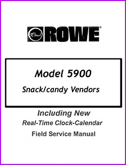 Rowe snack 5900 snack Field service and parts manual  89 pages