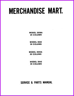 USI models 2038 2042 2043 service & parts 38 pages