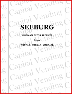 Seeburg Wired Selector Receiver Types WSR7-L6, WSR8-L6, WSR7-L6D (17 Pages)