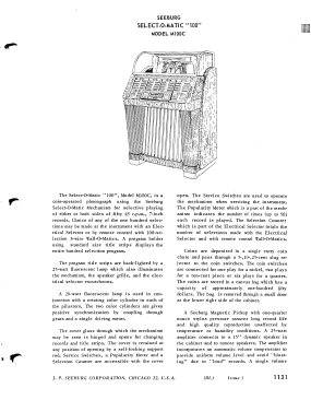 Select-o-matic 100 Model M100C (264 Pages)