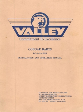 Valley Cougar Darts Manual (79 Pages)