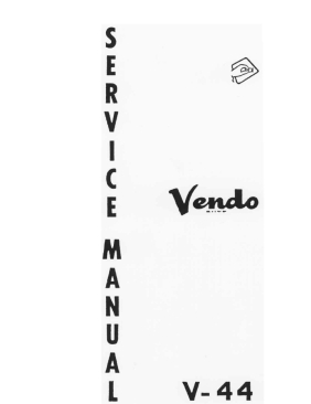 Vendo V-44 Service Manual (24 Pages)