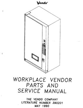 Vendo Service Manual - Work Place Vendor (68 Pages)