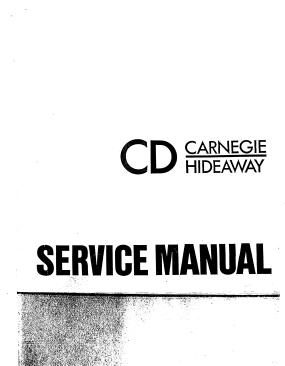 Wurlitzer CD Carnegie Hideaway Service Manual [English,German,French] (24 Pages)