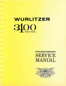 Wurlitzer Phonograph 3400 Series Service Manual (114 Pages)