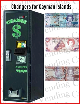 Dollar Bill Changer for Cayman Islands